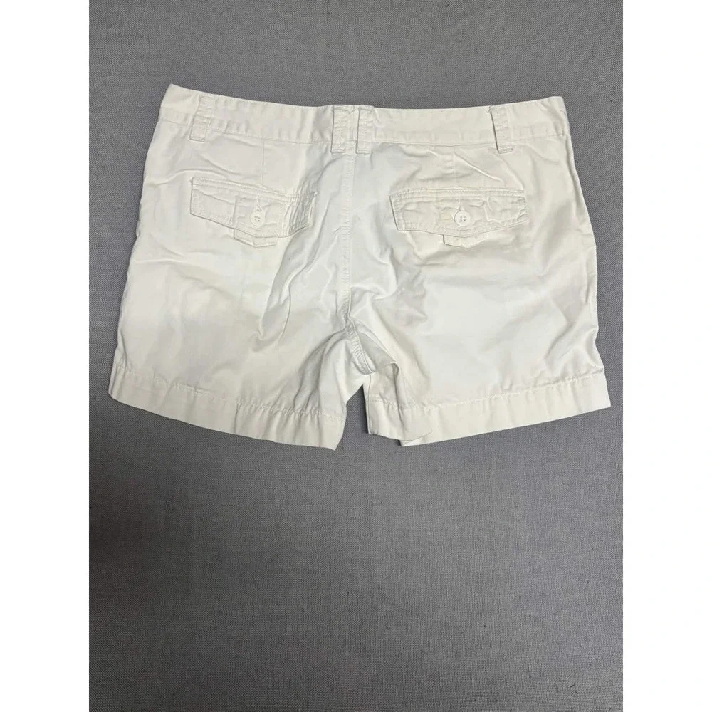 Calvin Klein Jeans Womens Size 12 Shorts White 100% Cotton Chino Casual Summer